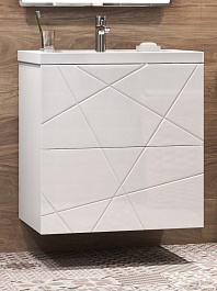 Vigo Мебель для ванной Geometry 2-700 белая – фотография-17